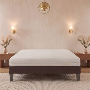Matelas Egio, 12 cm, Latex Synthétique, Soutien Ferme, Déhoussable, Aération Optimale, Fabrication Française