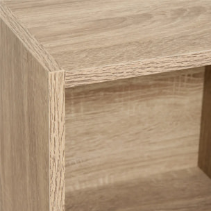 Étagère escalier 6 cases "Mix N' Modul" effet chêne naturel