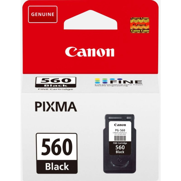 Cartouche d'encre CANON Originale PG-560 Noire Standard - 3713C001