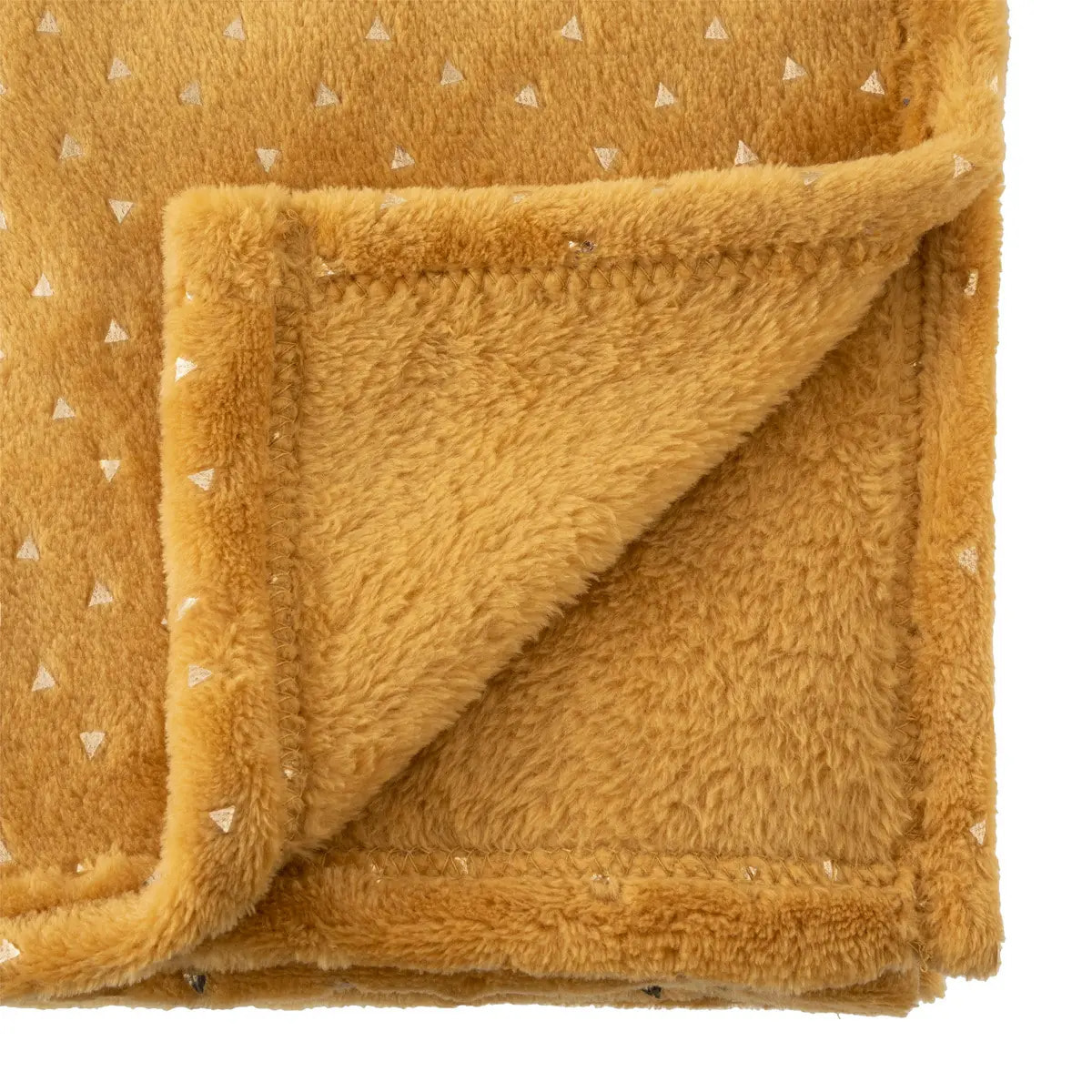 Plaid Oya 75x100cm flanelle ocre