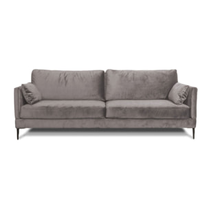 Canapé Velours Droit Splendido - 3 Places