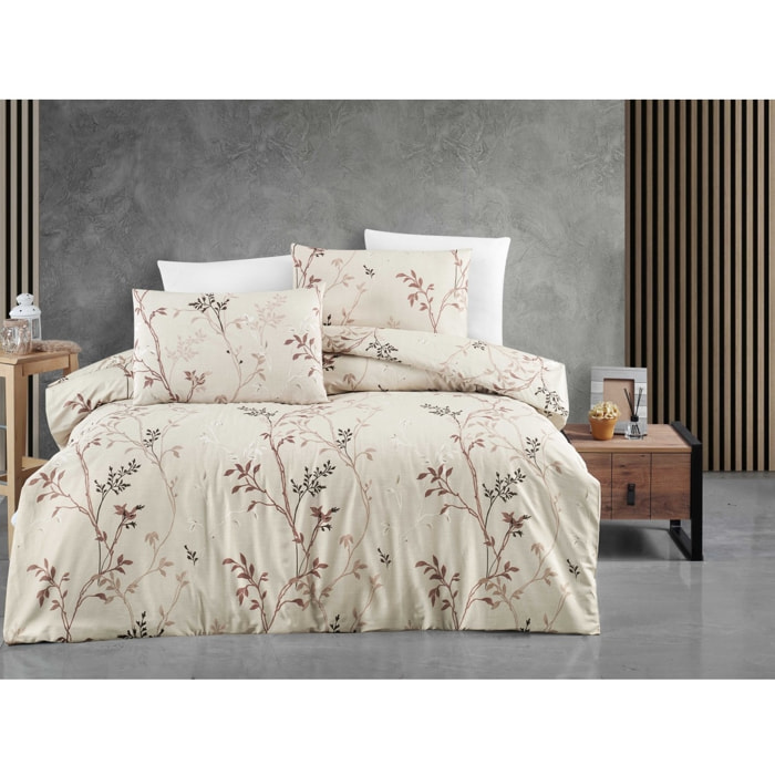Parure housse de couette et taie(s) oreiller 100% Coton