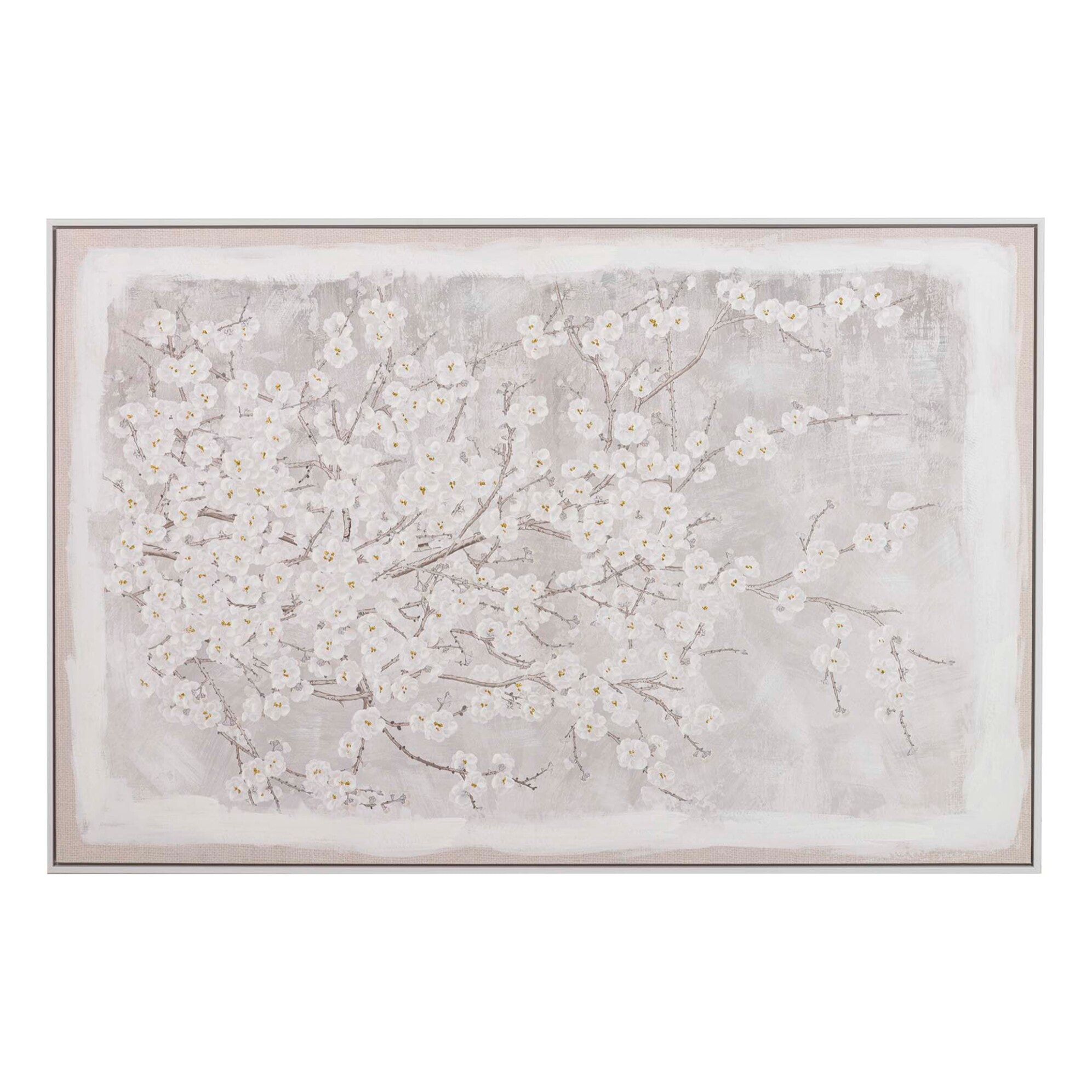 Cuadro Almendro 80% Pintado A Mano 120x4x80 Cm