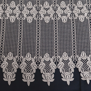 Brise bise en macramé au style ornemental - Ecru
