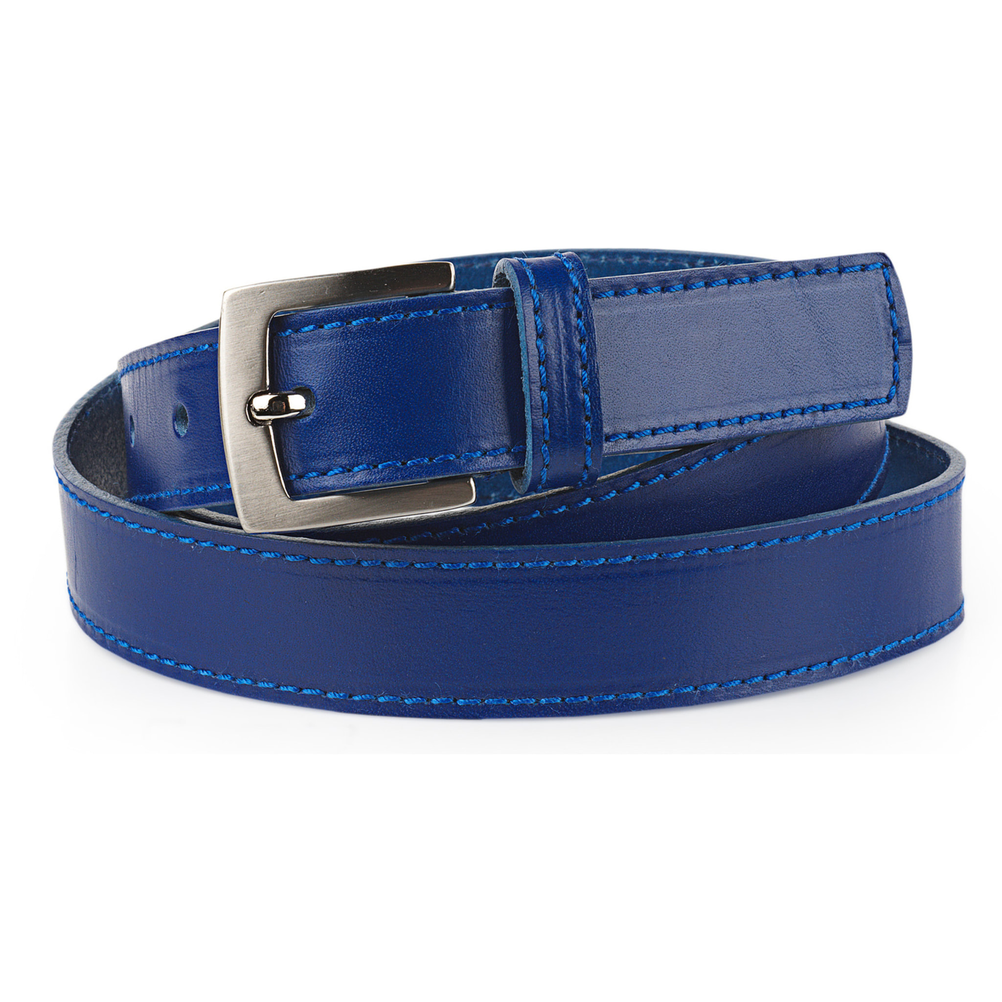 Cinturon Piel Jaslen Cinturones Jaslen Azul 90