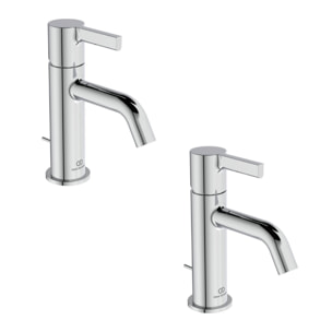 Lot de deux mitigeurs lavabo IDEAL STANDARD Joy avec tirette chrome