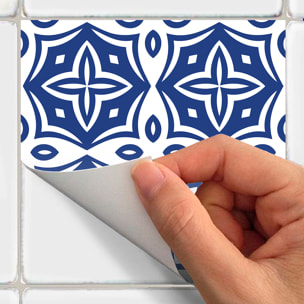 Stickers muraux - Sticker Mural Carrelage adhésif Cuisine Salle de Bain - 60 STICKERS CARRELAGES AZULEJOS BARBARA