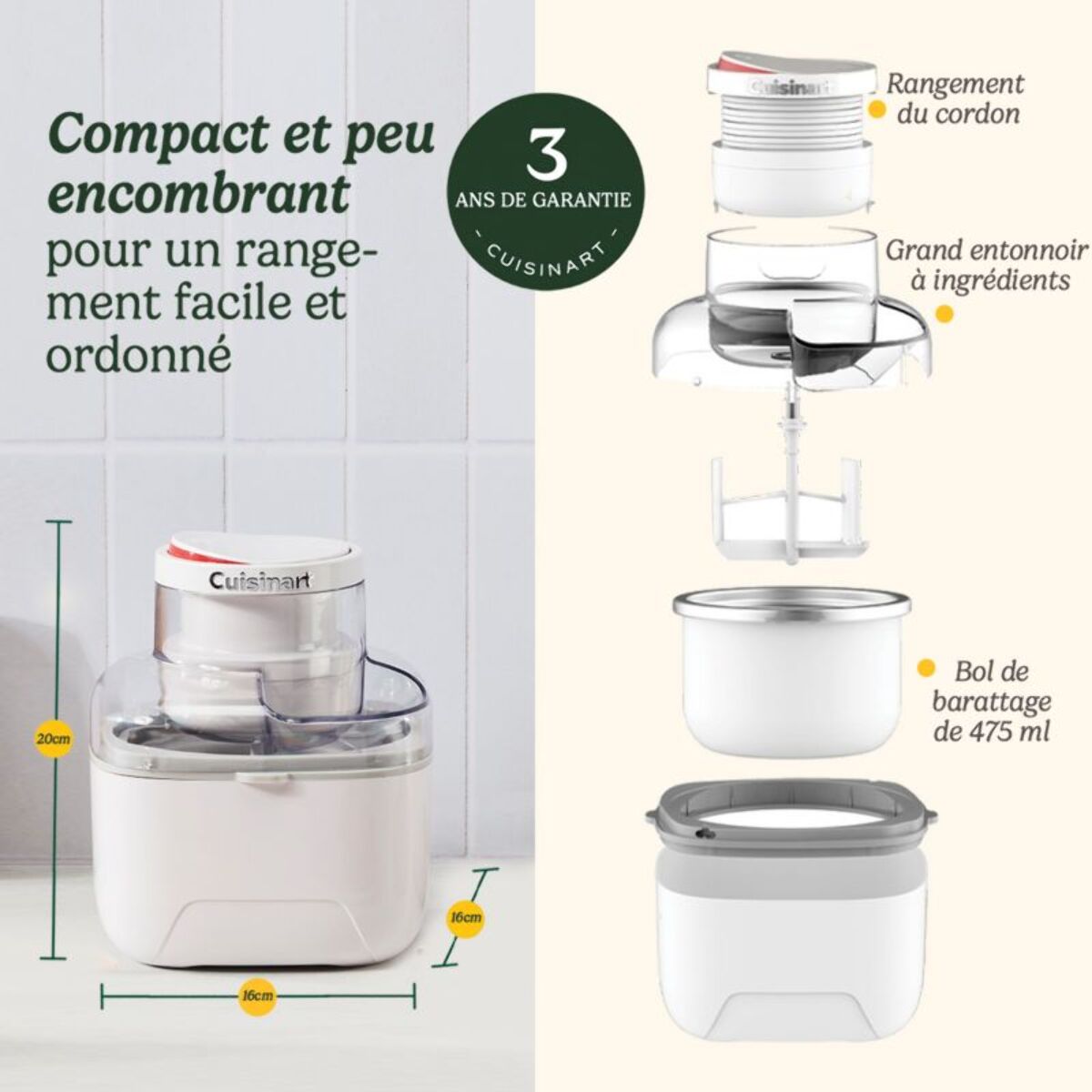 Sorbetière CUISINART ICEM10E