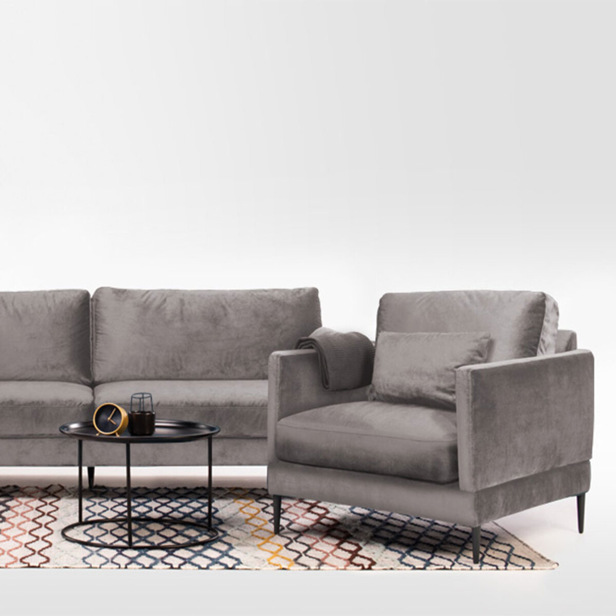 Fauteuil Splendido Velours - 1 Place