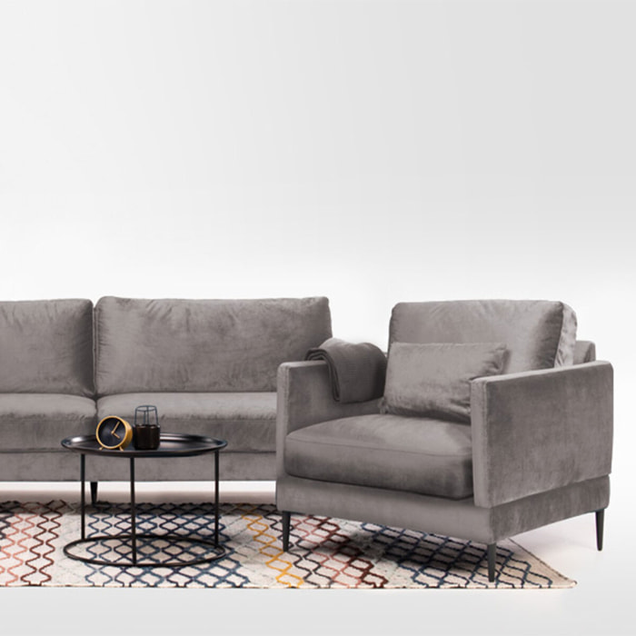 Fauteuil Splendido Velours - 1 Place