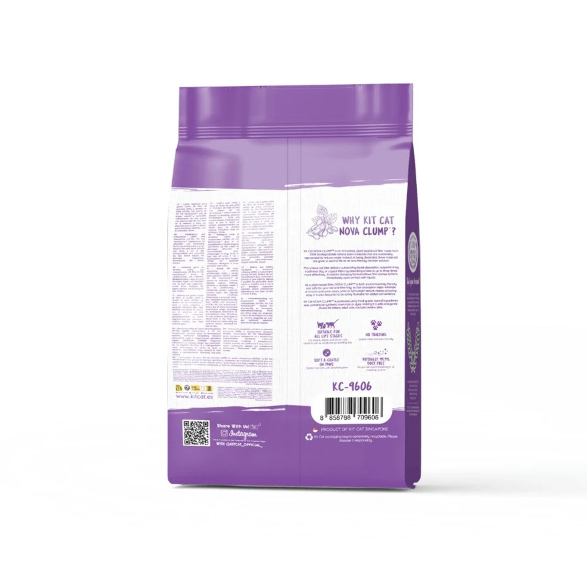 Pack 2x Kit Cat Arena Eco Nova Pack Ahorro - Lavender 7 L Arena para gatos