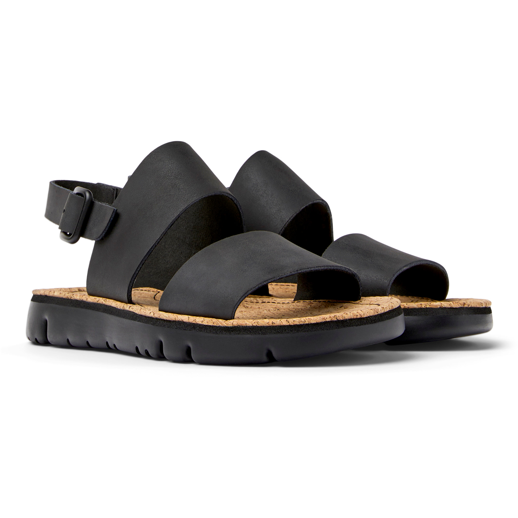 Sandalias - CAMPER Oruga - Negro - Piel (Becerro)