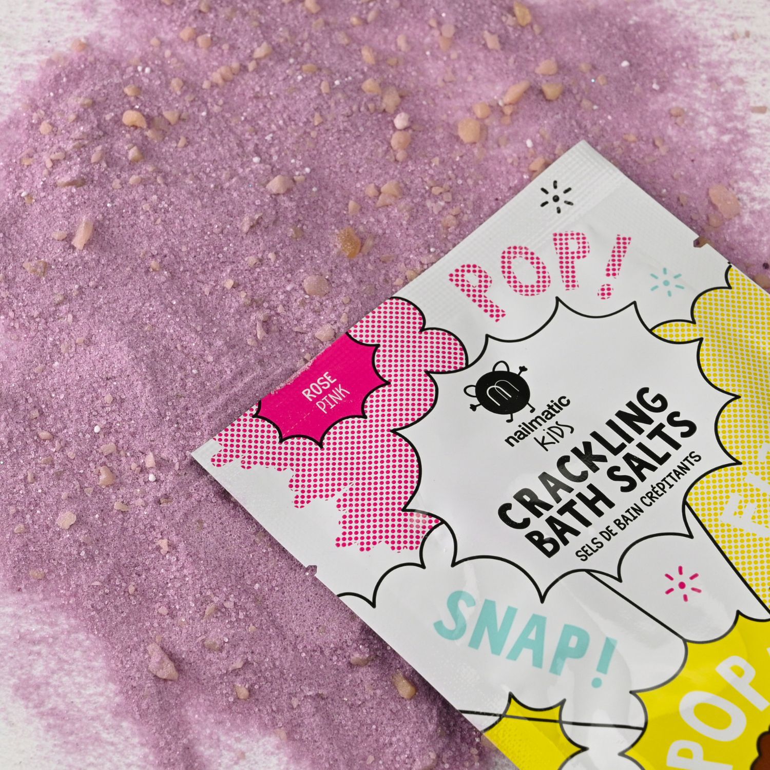 Crackling Bath Salts - Sels de Bain Roses Crépitants Parfum Fruits Rouges 60 g