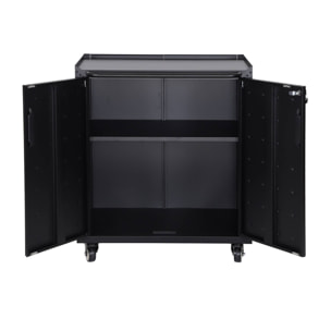 Meuble bas de rangement pour garage avec 2 portes