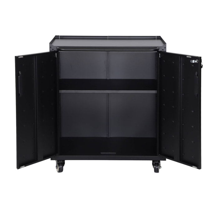 Meuble bas de rangement pour garage avec 2 portes