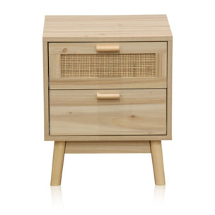 Mesita de noche Debra Pino - Rattan