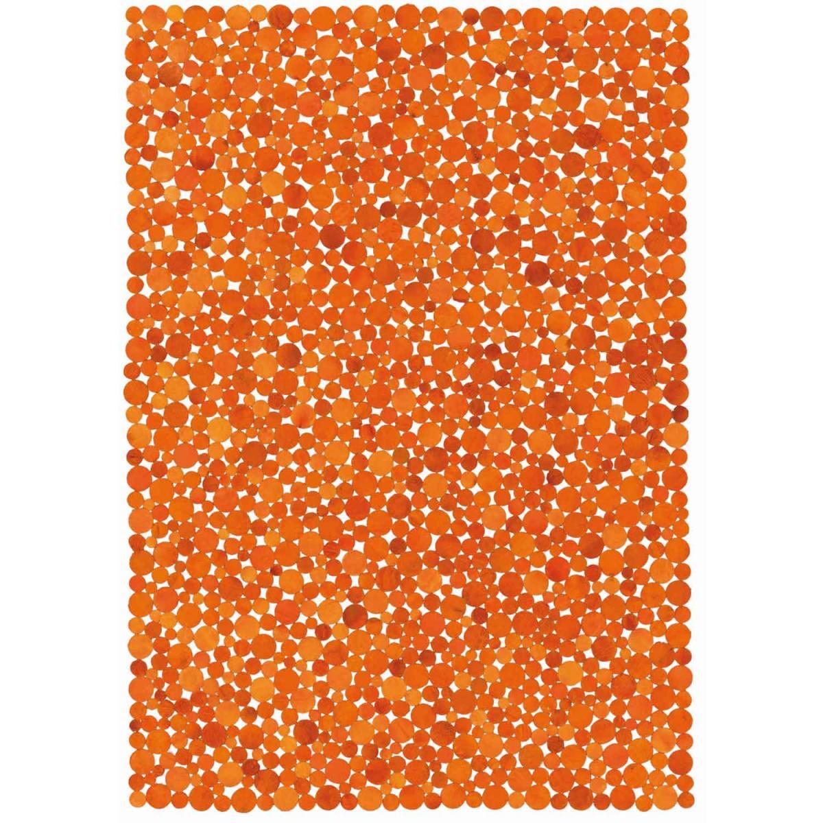 Tapis peau de vache kilim fait main KOKA