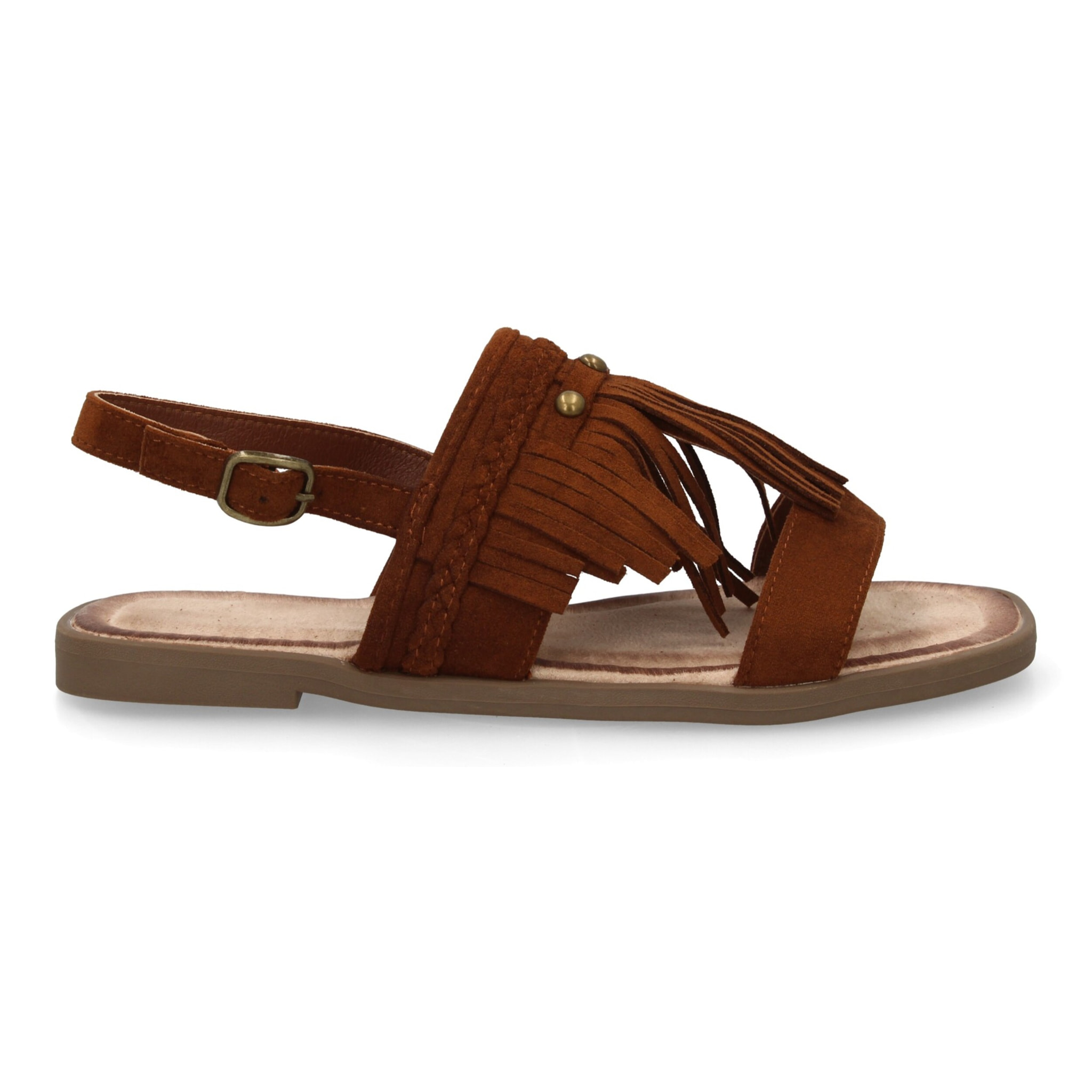 Sandalia boho mujer cómoda verano con flecos