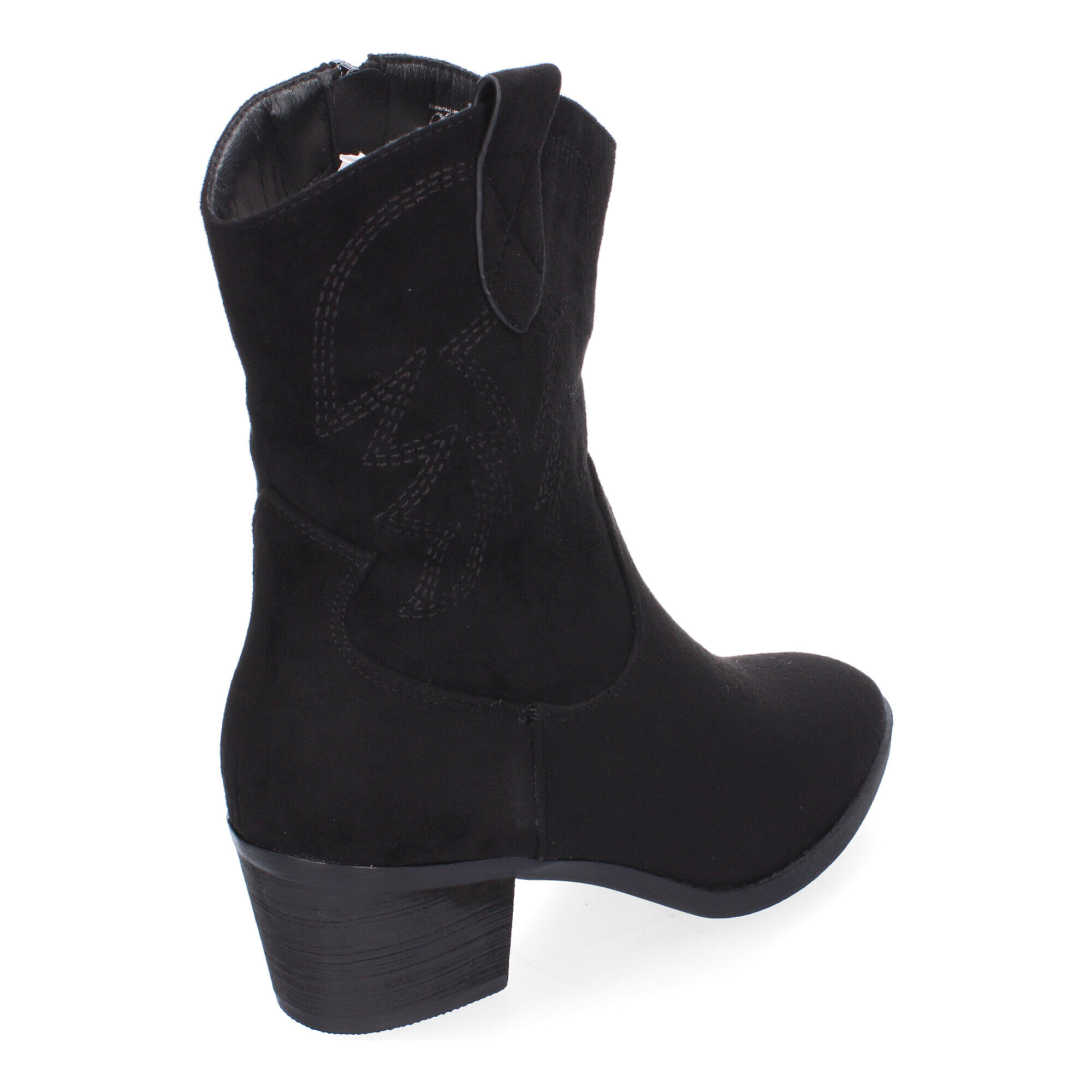 Botines de Tacón para Mujer, Estilo Campero, Detalles Bordados
