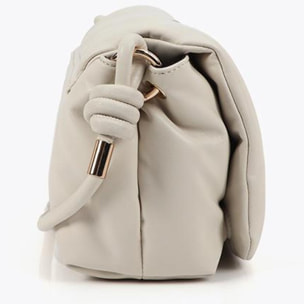 Tracolla imbottita effetto pelle con borchie