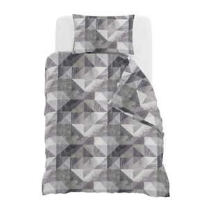 PARURE COPRIPIUMINO RIVER SINGOLO SEPIK GREY