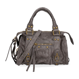 Borsa a spalla da donna - Modello Erisia - Vera pelle - 25.0 x 15.0 x 10.0 cm