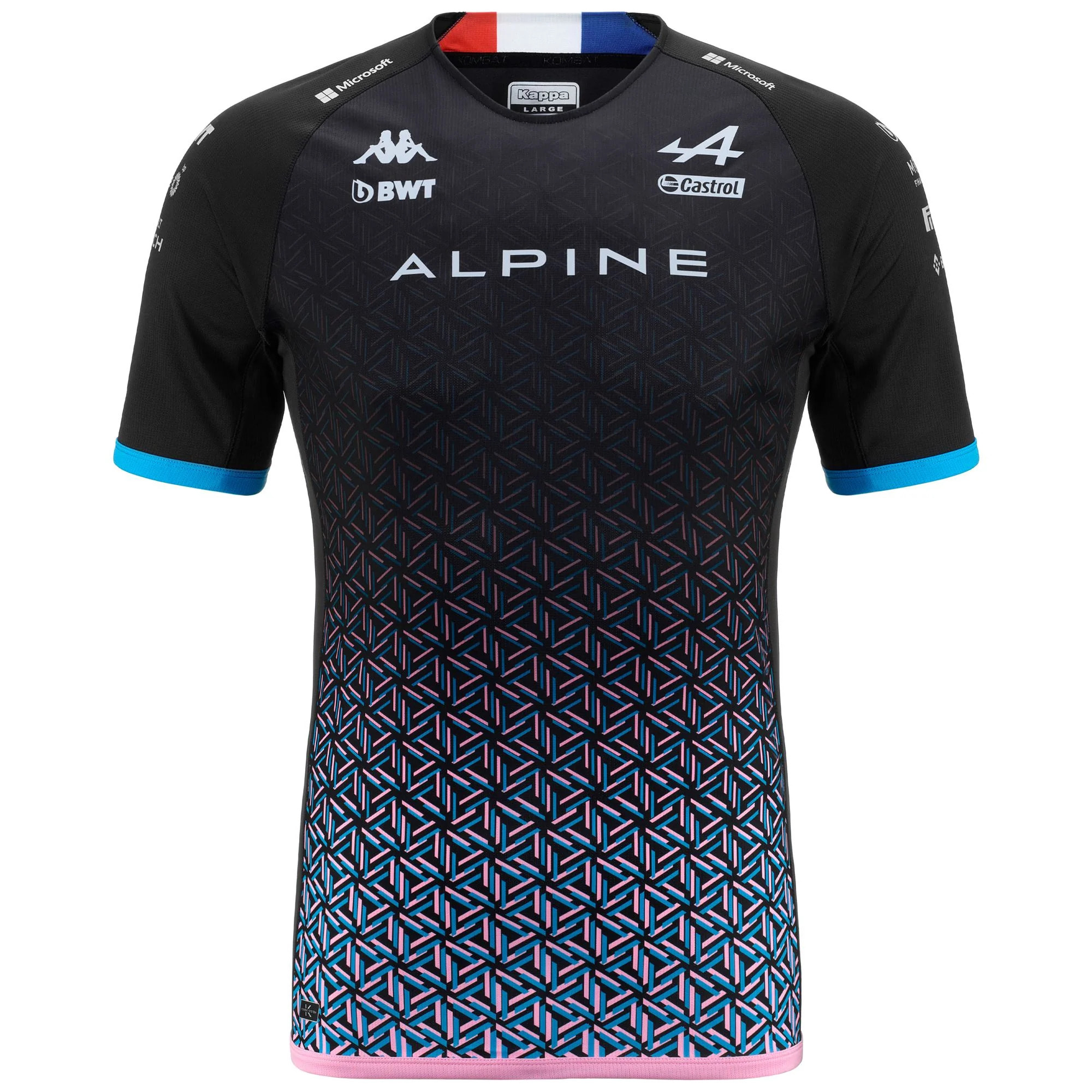 Maglie gioco Kappa Uomo Kombat Gasly Alpine F1 Nero