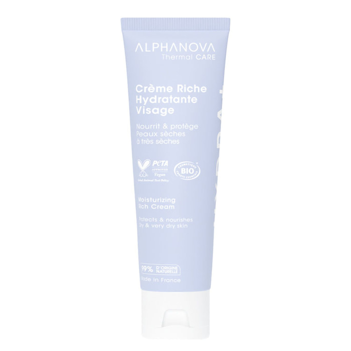 Hydra+ - Crème Riche Hydratante Visage 50 ml