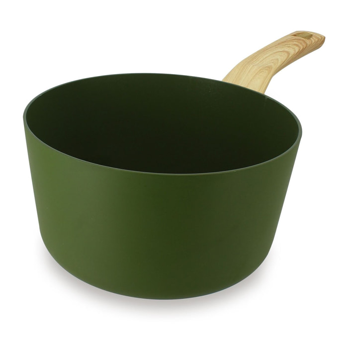 Casserole 20cm avec revêtement céramique vert - tous feux COLORAMA