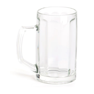 Set de 6 chopes à bière Excelsa – Hannover, Verre Transparent 30 cl