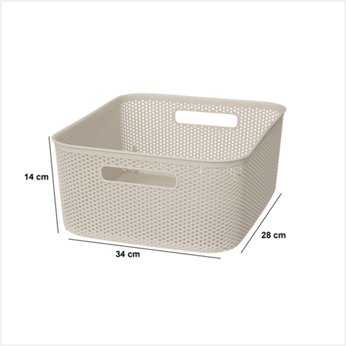 Panier en crochet Crochy 11L lin