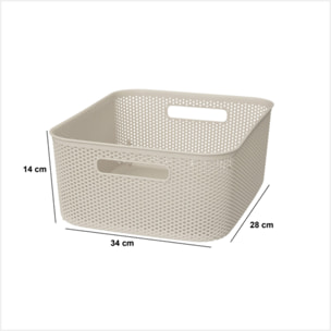 Panier en crochet Crochy 11L lin