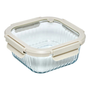 3 boîtes de conservation Clipeat+ carrées 3,2/5,2/8L transparent