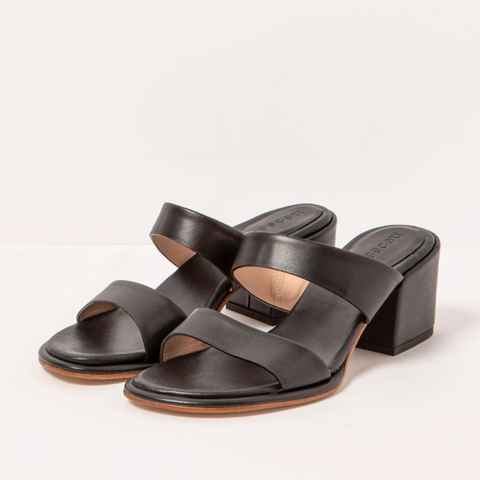Sandalias con tacón S3174 NAPPA BLACK/ FABER color Black