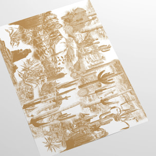 Carta da Parati Cactus nel Deserto Beige