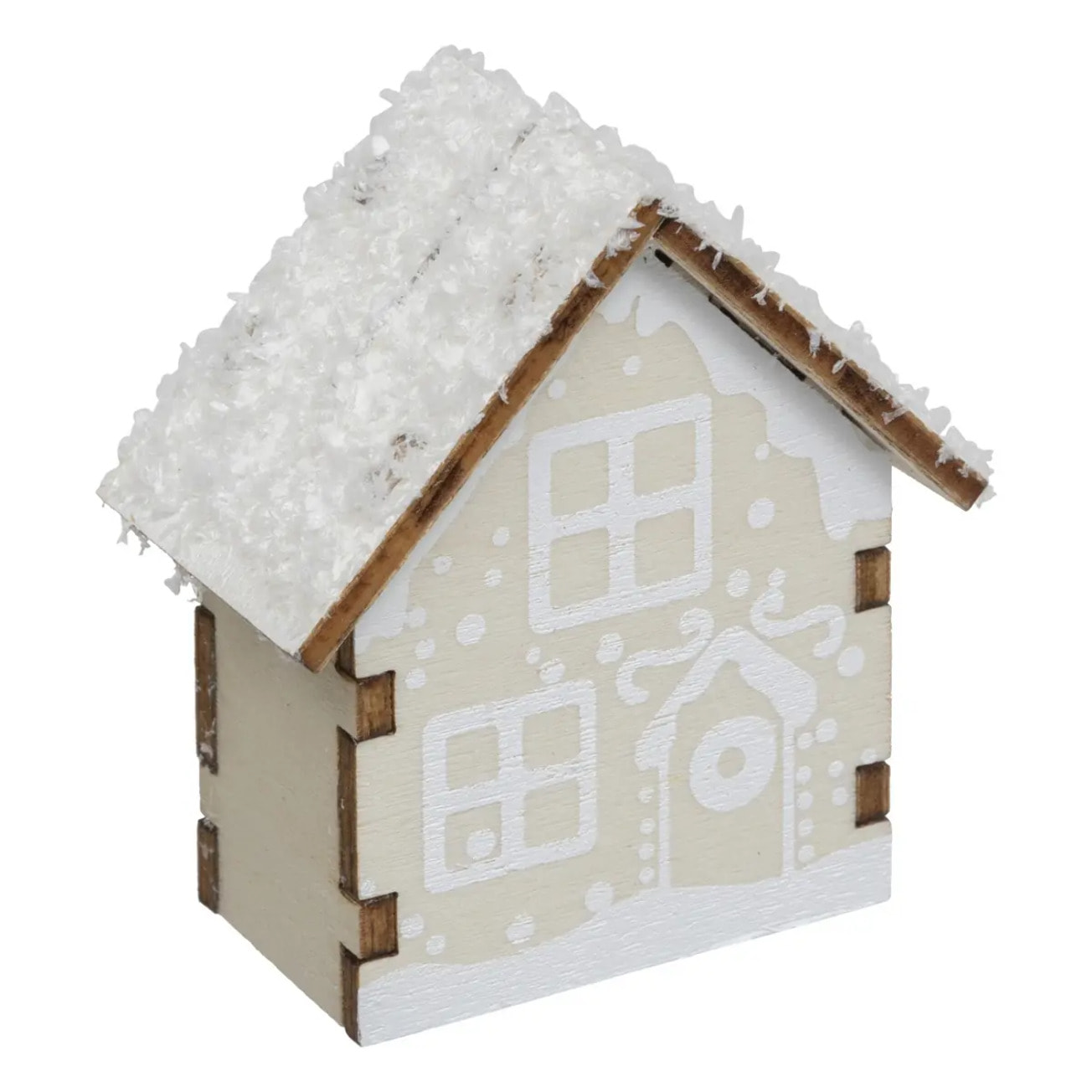 Cavalier de table chalet neige x4