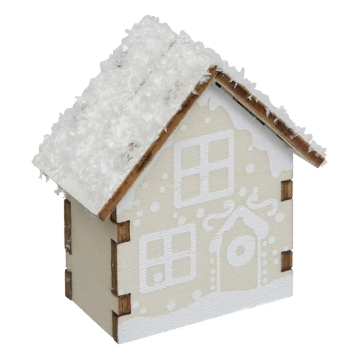 Cavalier de table chalet neige x4