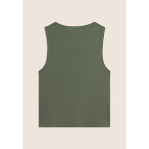 Canotta Cropped con logo FREDDY ricamato