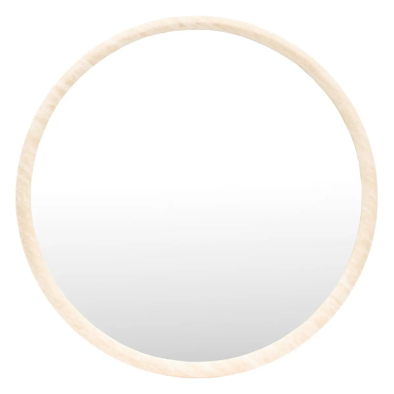Miroir Trudy rond D.55cm beige