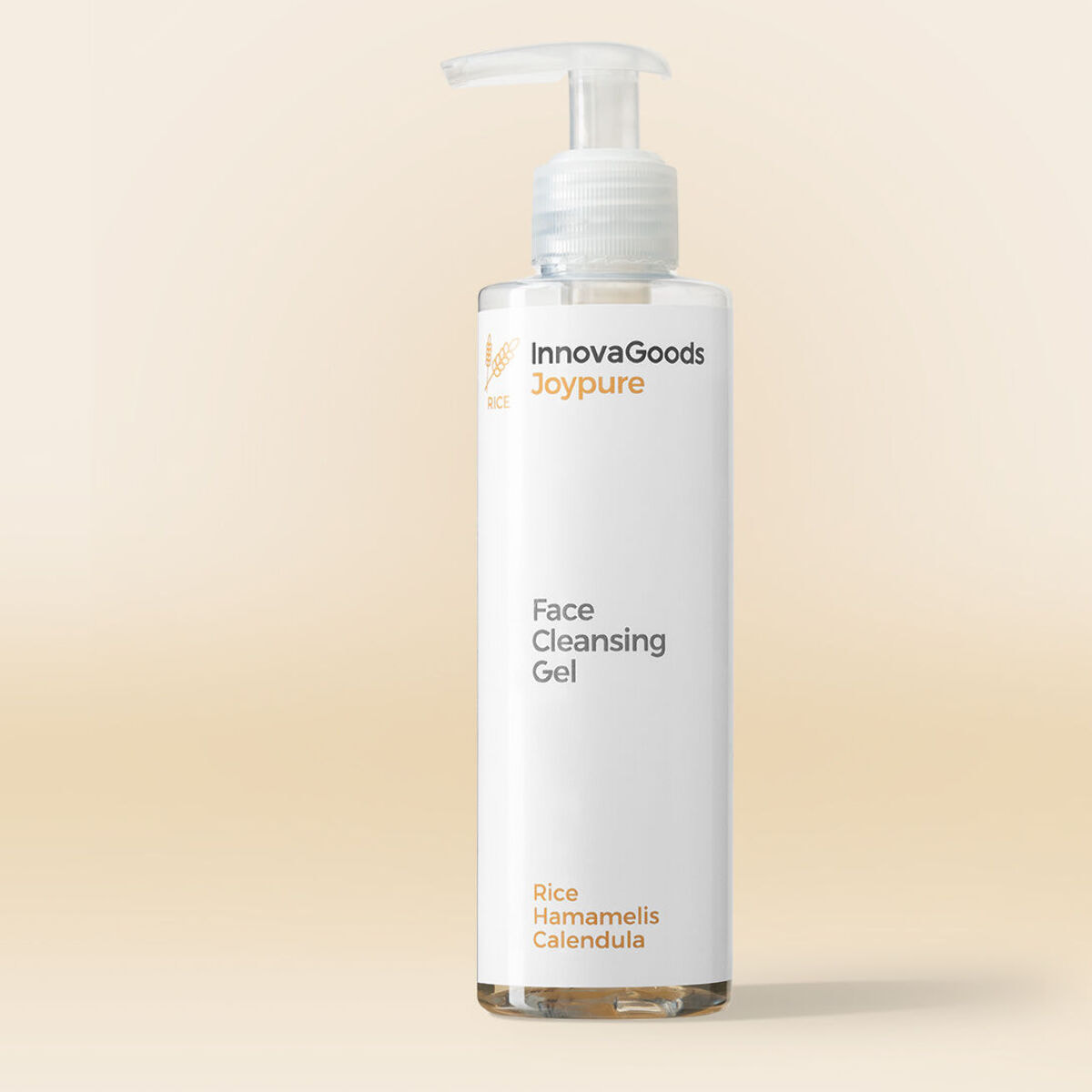 Pack pulitore viso elettrico punti neri e gel detergente viso Rice Joypure 200 ml InnovaGoods