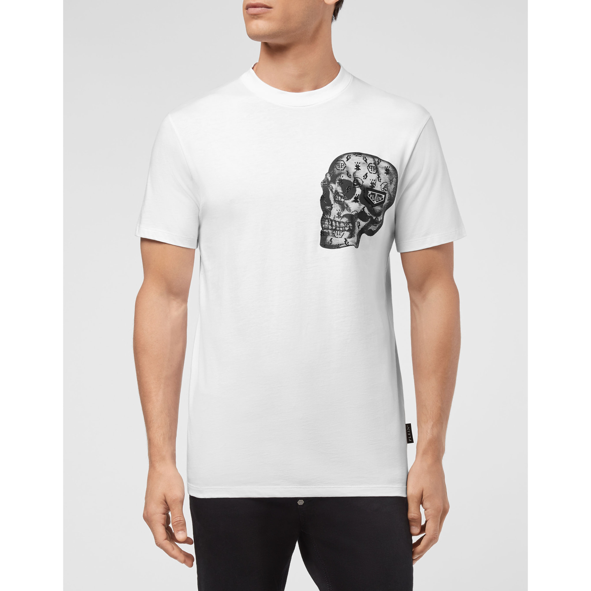 PHILIPP PLEIN T-Shirt Round Neck SKULL