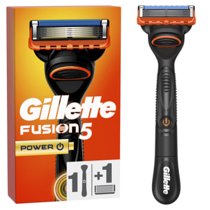 Rasoir Gillette Fusion5 Power - 1 Manche, 1 Recharge De Lames