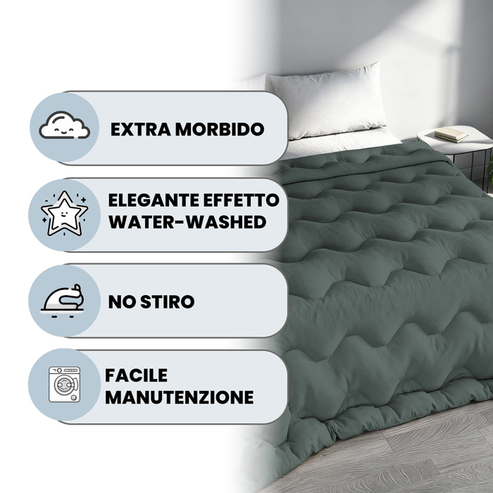 TRAPUNTA INVERNALE WATERWASHED MATRIMONIALE Made in Italy