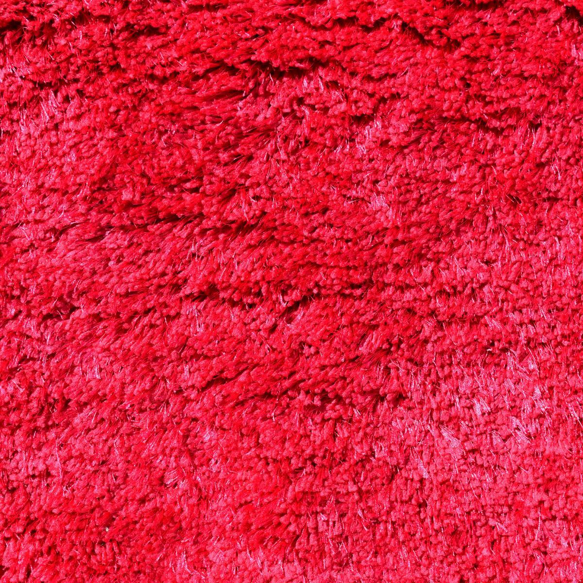 Tapis longs poils shaggy fait main motif uni TATI