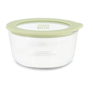 Boîte hermétique ronde verte 470ml PRESSBOX