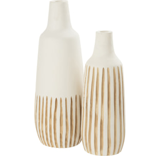 J-Line vase Ying - bois - blanc - large - H56 cm
