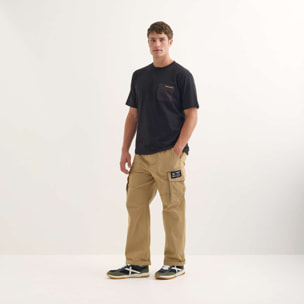 Camiseta MUNICH Collage streetwear hombre de algodón orgánico negro