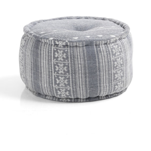 ORESTELUCHETTA Pouf rotondo YANTRA GREY