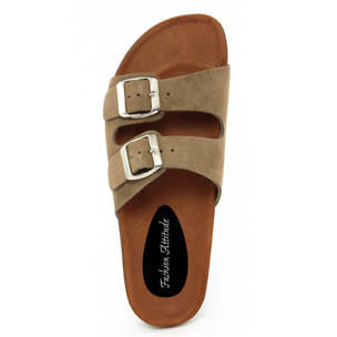 Sandalo flat Donna colore Verde