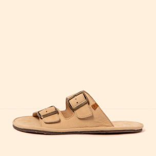Sandalias N5682 NOBUCK LAVADO CREAM/ BARE SANDALS color Cream